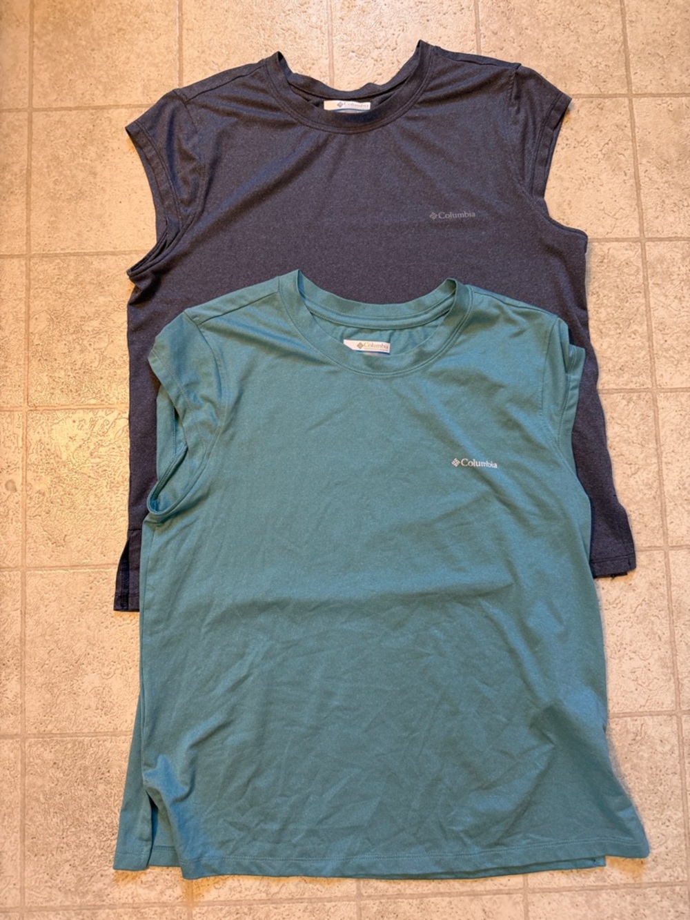 Columbia Women’s Tank Tops - Teal & Dark Gray (2-Pack)